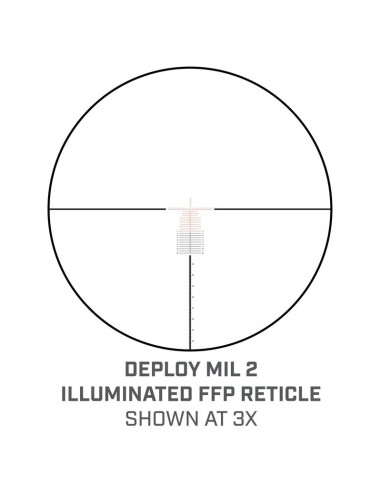 Retícula del Visor BUSHNELL MATCH PRO ED 3-18x50 Side Focus Deploy MIL 2 FFP ilum. - MP31850DMI