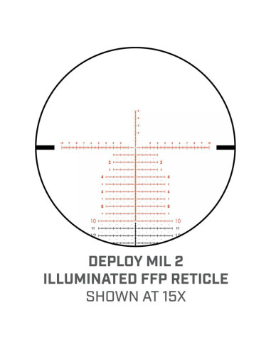 Retícula del Visor BUSHNELL MATCH PRO ED 3-18x50 Side Focus Deploy MIL 2 FFP ilum. - MP31850DMI