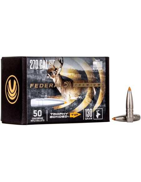 Puntas de bala FEDERAL Trophy Bonded Tip - .277" - 130 grains - PB277TT130