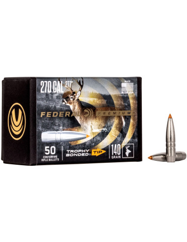 Puntas de bala FEDERAL Trophy Bonded Tip - .277" - 140 grains - PB277TT140