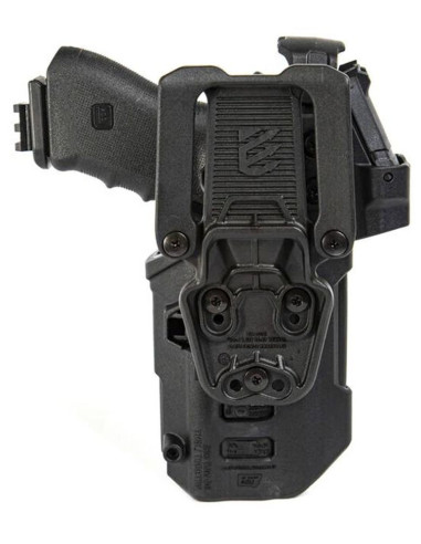 Funda de servicio BLACKHAWK! T-SERIES de Nivel 3 (zurdo) - GLOCK17 con linterna TLR 8 / RDS - 44NF00BKL