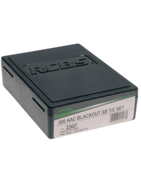 Juego de 2 Dies de engarce cónico RCBS 300 AAC Blk - Serie AR - 22407
