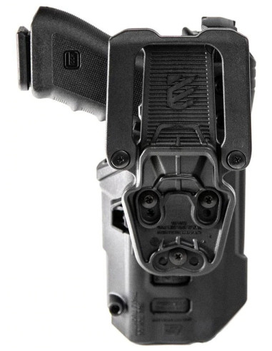 Funda de servicio BLACKHAWK T-SERIES de Nivel 3 (zurdo) - GLOCK17 con linterna TLR 2 - 44N600BKL