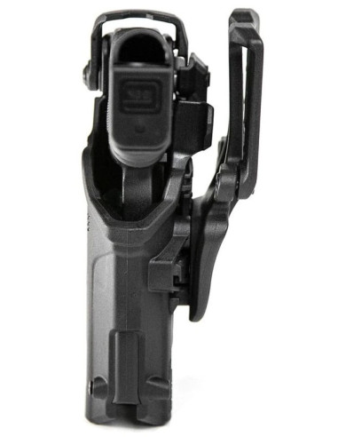 Funda de servicio BLACKHAWK T-SERIES de Nivel 3 (zurdo) - GLOCK17 con linterna TLR 2 - 44N600BKL