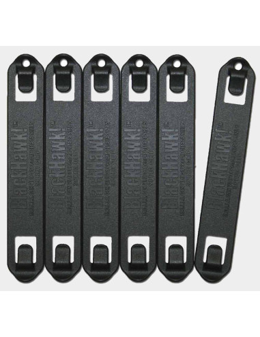 Clips rápidos BLACKHAWK S.T.R.I.K.E. o PALS/MOLLE negros (6 ud.) - 5" - 38C506BK