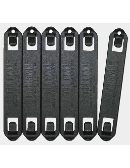 Clips rápidos BLACKHAWK S.T.R.I.K.E. o PALS/MOLLE negros (6 ud.) - 5" - 38C506BK