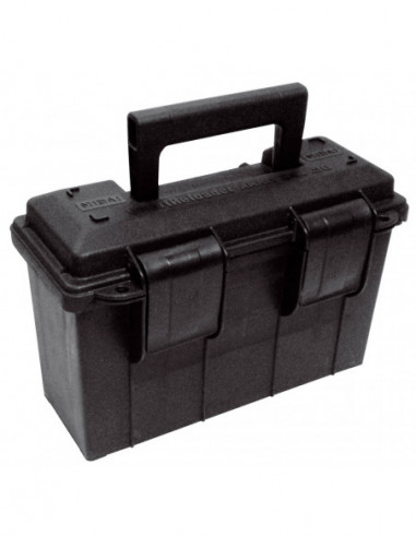 Caja de munición con asa SmartReloader para calibre .30 - M19A1 negra cerrada