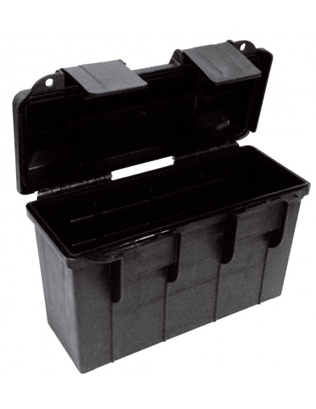 Caja de munición con asa SmartReloader para calibre .30 - M19A1 negra abierta