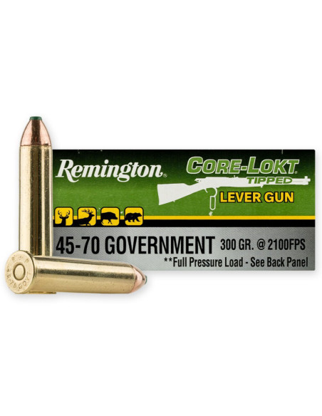 Munición metálica REMINGTON Core-Lokt Tipped - 45-70 Govt - 300 grains - R21430