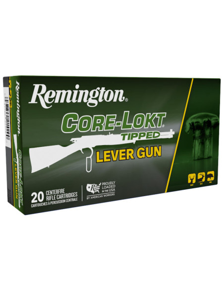 Munición metálica REMINGTON Core-Lokt Tipped Lever Gun