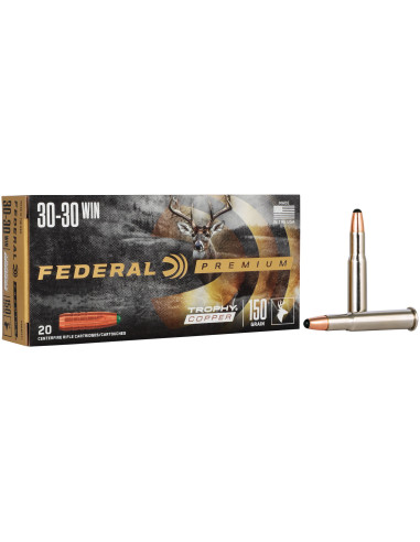 Munición metálica FEDERAL Trophy Copper - 30-30 Win. - 150 grains - P3030TC1
