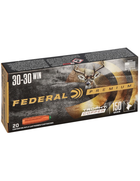 Munición metálica FEDERAL Trophy Copper - 30-30 Win. - 150 grains - P3030TC1