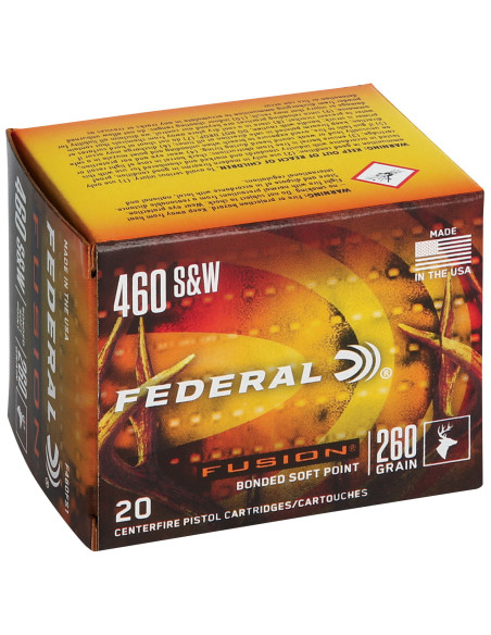 Munición FEDERAL Fusion Handgun - 460 S&W - 260 grains - SP - F460FS1