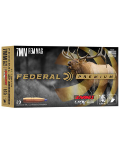 Munición metálica FEDERAL Barnes LRX - 7mm. Rem Mag. - 145 grains - P7RLRX2
