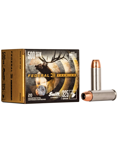 Munición FEDERAL Swift A-Frame - 500 S&W - 325 grains - P500SA