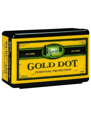 Puntas de bala SPEER Gold Dot HP - .400" - 155 grains - 4400