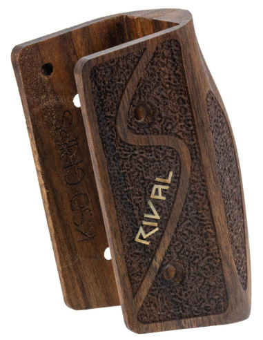 Empuñadura de madera CANIK para SFX Rival-S - Walnut con logo metálico