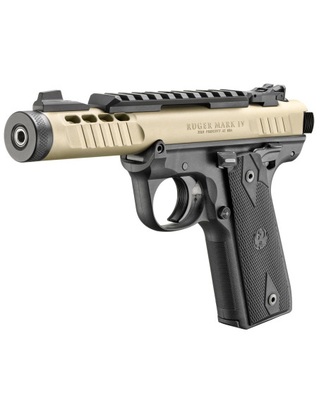 Pistola RUGER Mark IV 22/45 Lite 4.4" Champagne - 22 LR - 43955