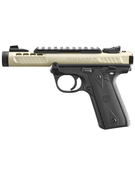 Pistola RUGER Mark IV 22/45 Lite 4.4" Champagne - 22 LR - 43955