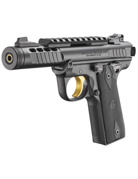Pistola RUGER Mark IV 22/45 Lite 4.4" Black - 22 LR - 43956