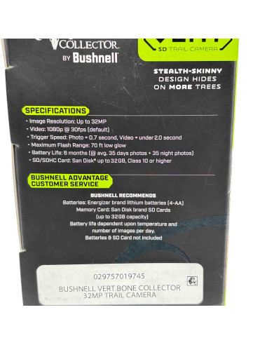 Cámara BUSHNELL Vert Bone Collector 32MP - 119956C