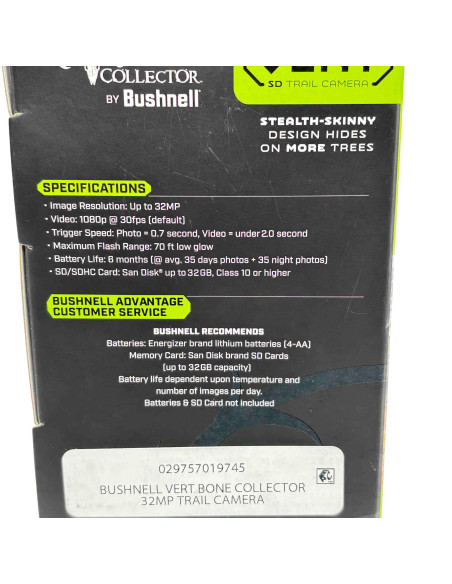 Cámara BUSHNELL Vert Bone Collector 32MP - 119956C