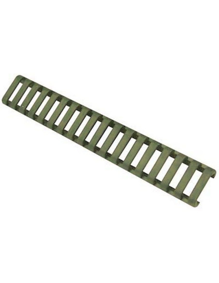 Protector para carril BLACKHAWK de 18 ranuras - verde - 71RL00OD