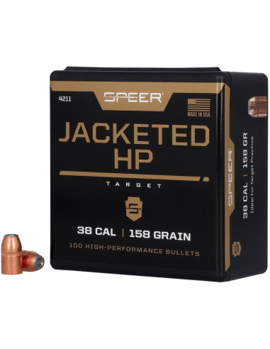 Puntas de bala SPEER Jacketed HP - .357" - 158 grains - 4211