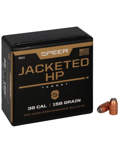 Puntas de bala SPEER Jacketed HP - .357" - 158 grains - 4211