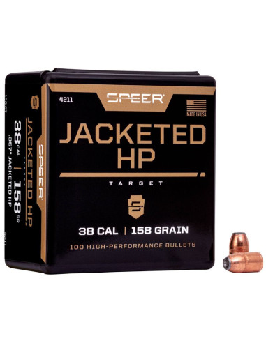 Puntas de bala SPEER Jacketed HP - .357" - 158 grains - 4211