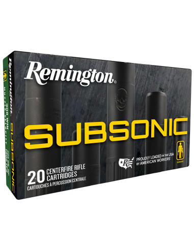 Munición metálica REMINGTON Subsonic - 308 Win. - 205 grains - 27746