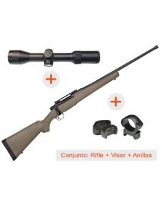 Rifle de cerrojo MOSSBERG Patriot Predator - 308 Win. + Visor AVISTAR 1,5-6x42 R.I. + Anillas WEAVER Grand Slam