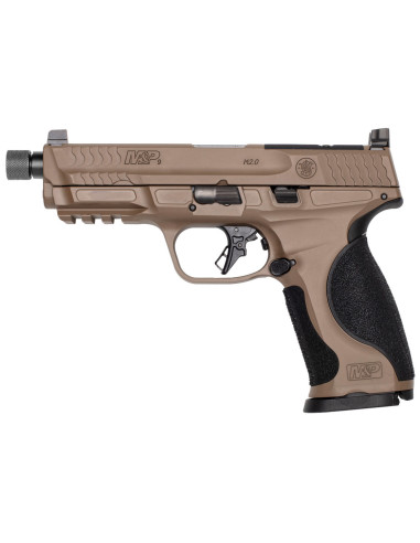 Pistola SMITH & WESSON M&P9 M2.0 Metal OR FDE 4.6" cañón roscado - 9mm. - 14163