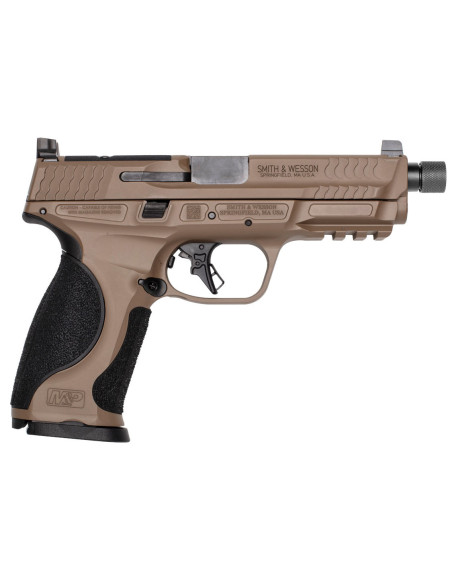 Pistola SMITH & WESSON M&P9 M2.0 Metal OR FDE 4.6" cañón roscado - 9mm. - 14163