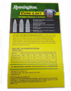 Munición metálica REMINGTON CORE-LOKT - 7 RUM - 150 grains - 27759 2