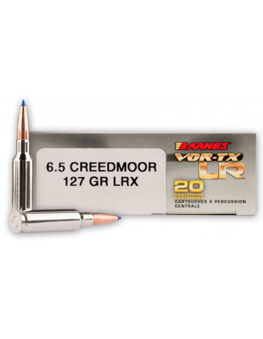 Munición metálica BARNES - VOR-TX LR - 6.5 Creedmoor - 127 grains - 28986