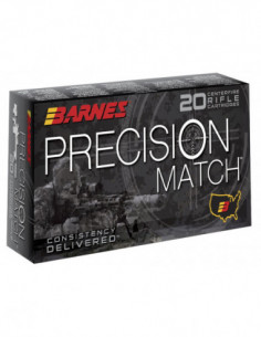 Munición metálica BARNES PRECISION MATCH - 6.5 Creedmoor - 140 grains - 30166