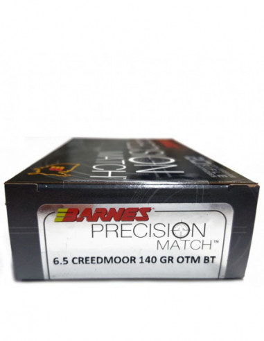 Munición metálica BARNES PRECISION MATCH - 6.5 Creedmoor - 140 grains - 30166