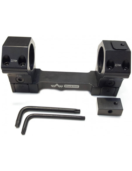 Montura APEL Táctica Black-line 20 MOA para Picatinny - 34mm. altas BH23 - 48003422021