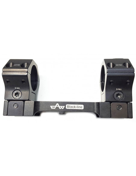 Montura APEL Táctica Black-line 20 MOA para Picatinny - 30mm. altas BH23 - 48003022021
