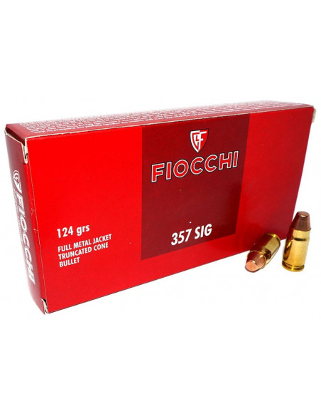 Munición FIOCCHI - 357 SIG - 124 grains - FMJTC - 703580