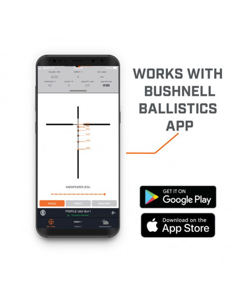 Aplicación balística Bushnell para retícula DOA - QBR - RB3950BS11