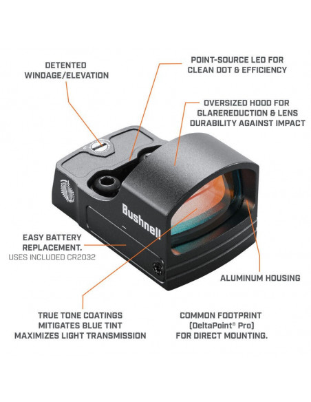 Visor BUSHNELL RXS-100 Reflex Sight - RXS100