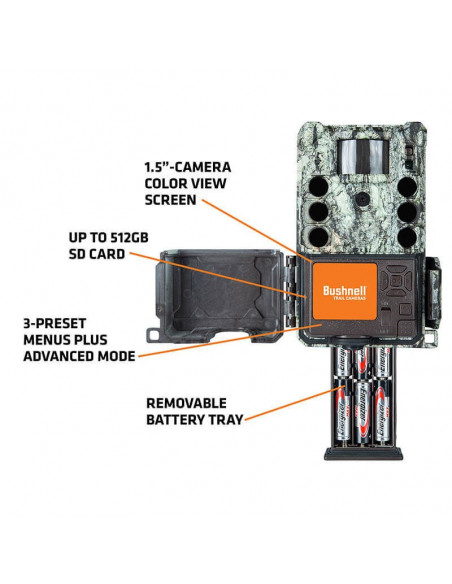 Cámara BUSHNELL Core S-4K No-Glow Treebark Camo - 119949M