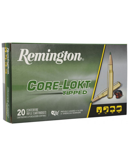 Munición metálica REMINGTON Core-Lokt Tipped - 308 Win. - 165 grains - 29044