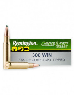 Munición metálica REMINGTON Core-Lokt Tipped - 308 Win. - 165 grains - 29044 2