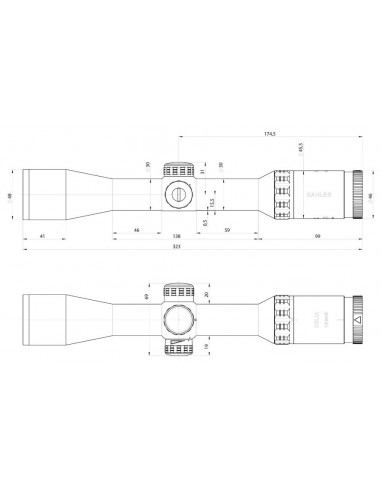 Visor KAHLES Helia - 1.6-8x42i 4-Dot - 10679