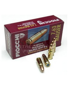 Munición FIOCCHI - 7.63 Mauser - 88 grains - FMJ - 70 7630