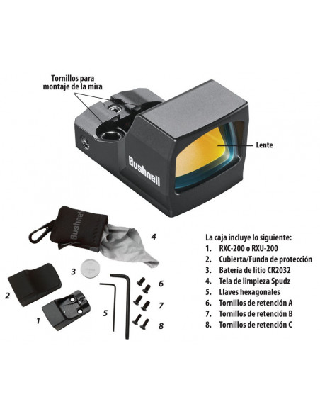 Visor BUSHNELL RXC-200 Compact Reflex Sight - RXC200