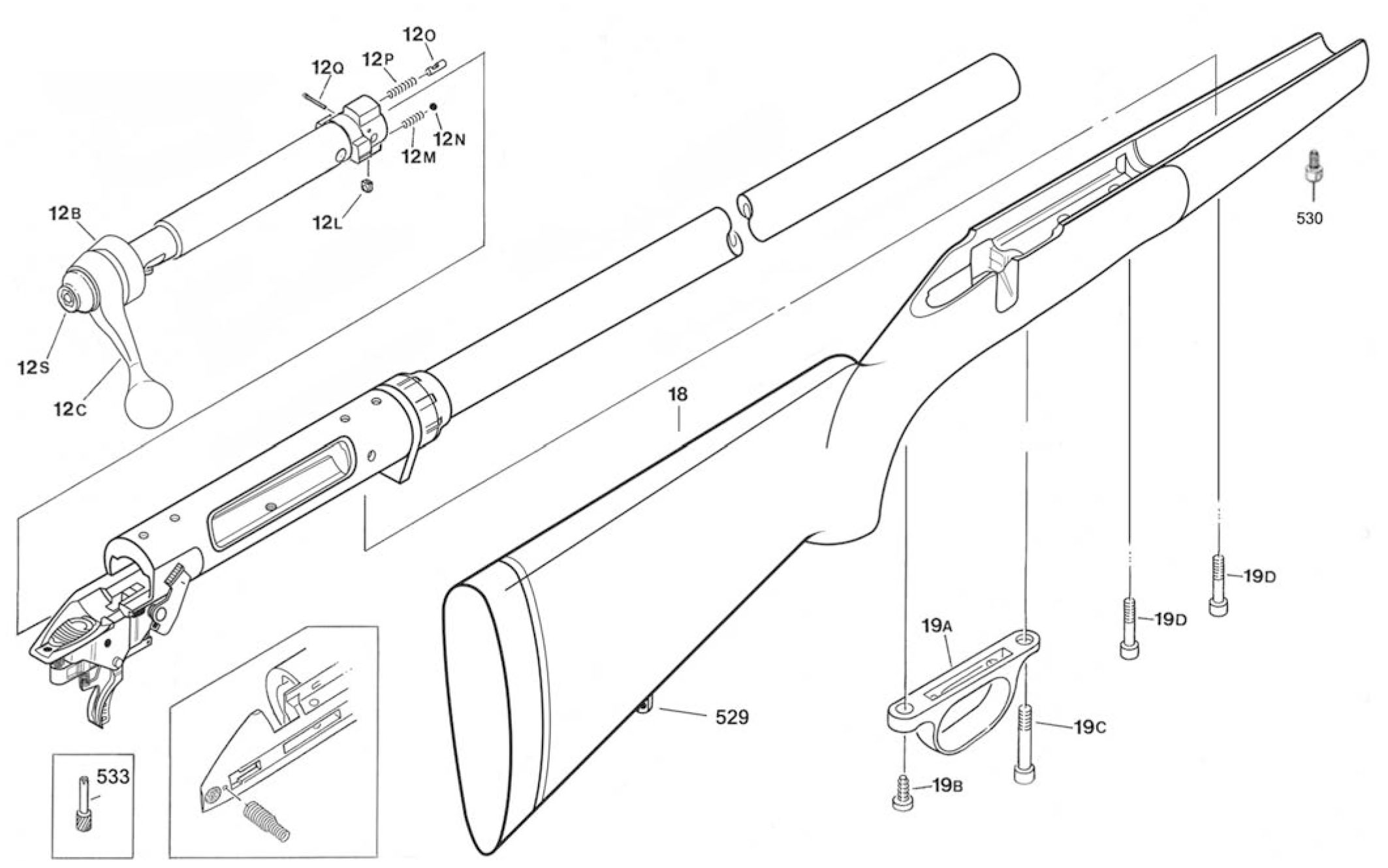 Despiece Savage 10/110 LE - 12/112 TARGET/VARMINT